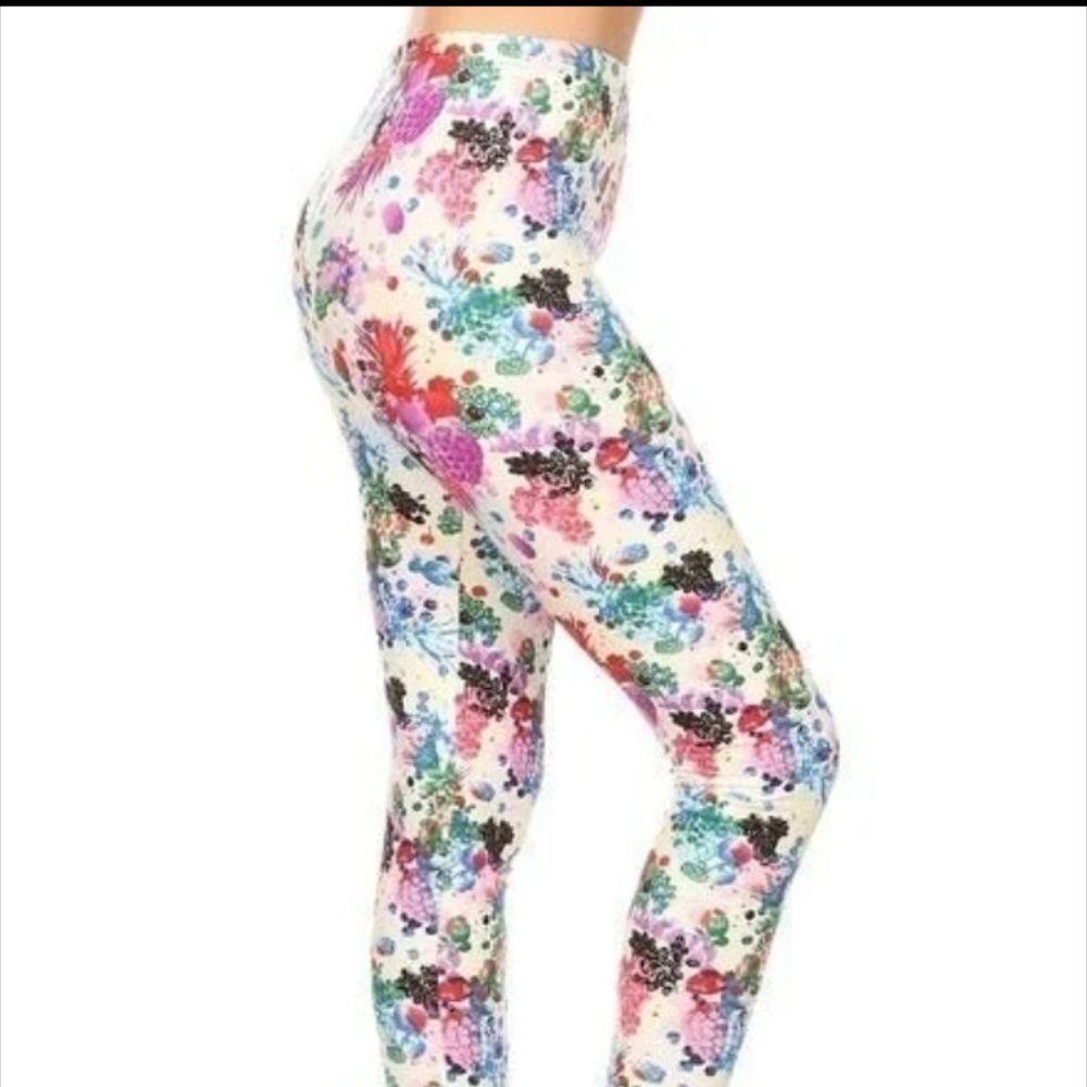 IVORY FRUIT BUNCH LEGGINGS 15I-L120